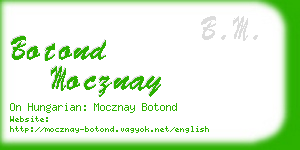 botond mocznay business card